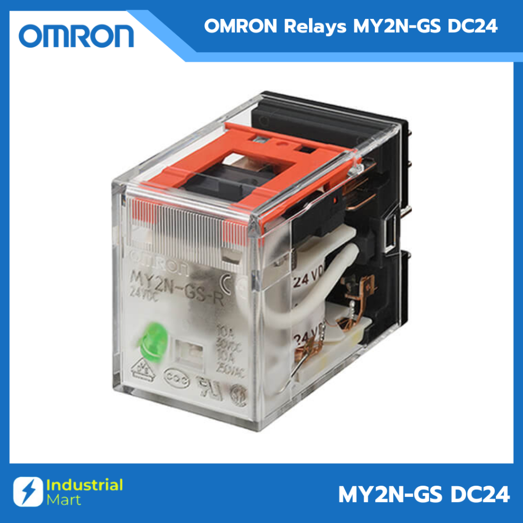 รีเลย์ Relay MY2-GS DC24(MY2-GS-R) 24VDC Omron