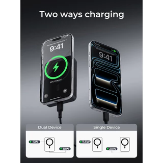 [CCC] AUKEY PB-ML01 MagSafe Power Bank 10000mAh 20W ชาร์จไร้สาย มีขาตั้ง ติดแน่น iPhone 15/16/17