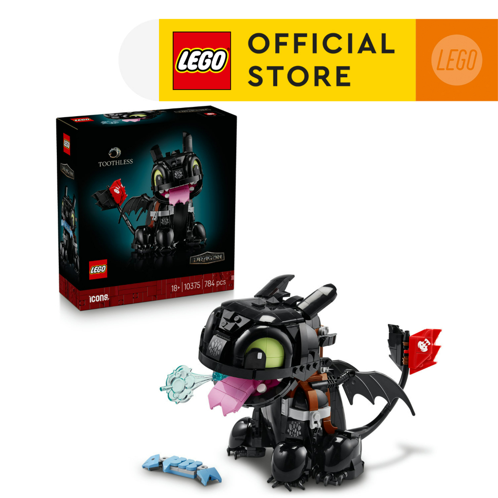 LEGO Icons 10375 How to Train Your Dragon: Toothless (784Pcs.), Building Blocks, Kids Toy