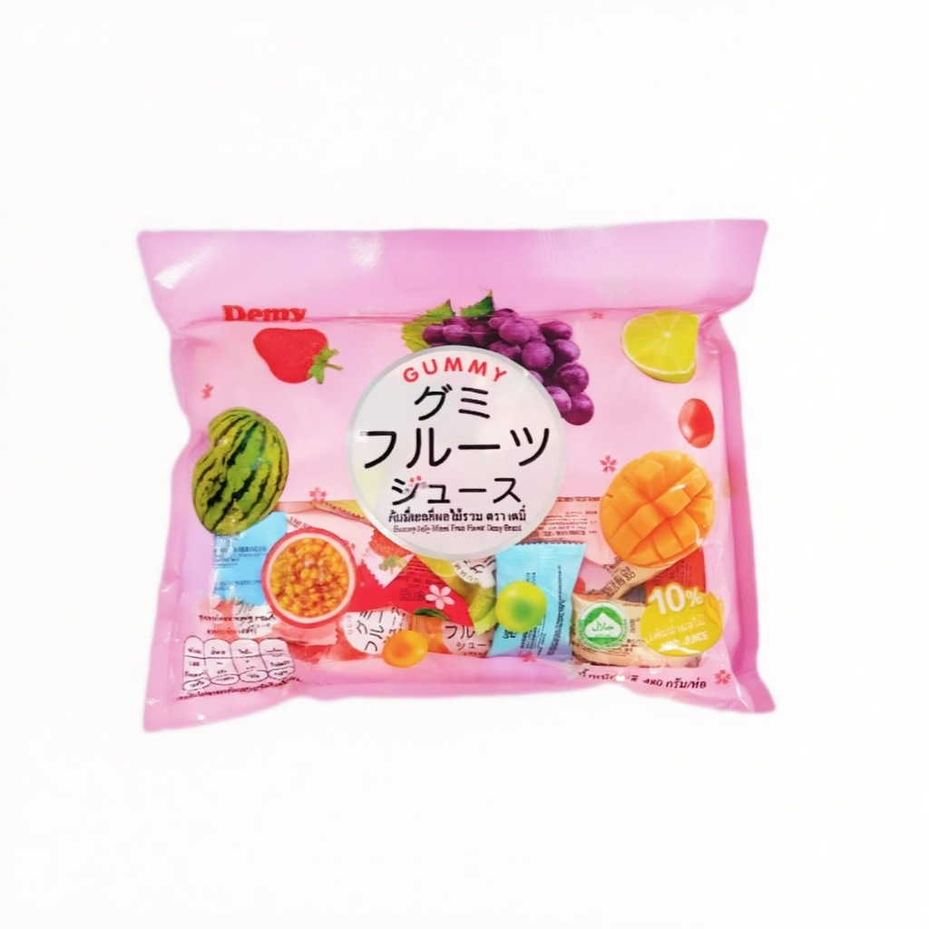 Gummy Jelly เยลลี่กัมมี่ เยลลี่กัมมี่ผลไม้รวม1ห่อมี8รสชาติ