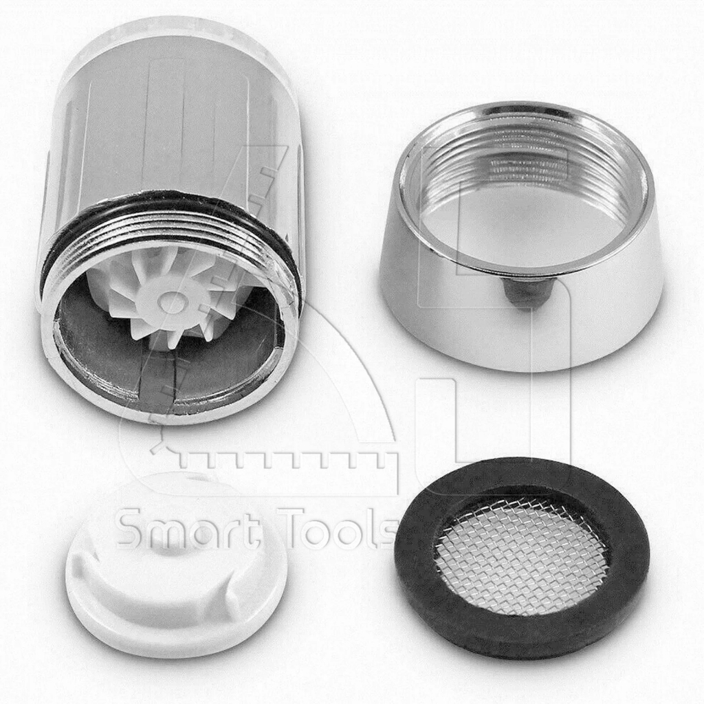 [ลดพิเศษ] ก๊อกน้ำ LED ก๊อกน้ำอ่างล้างจาน ก๊อกน้ำเรืองแสง เปลี่ยนสีตามอุณหภูมิ 3 สี ก๊อกน้ำอ่างล้างหน้า LED FAUCET LIGHT - รูปที่ 5