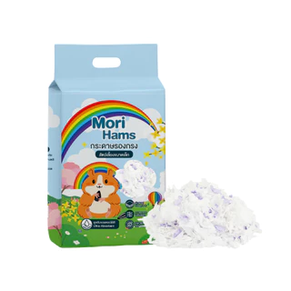 (แพคเกจใหม่) กระดาษรองกรง Mori-Ham (450g) สำหรับ รองกรงหนูแฮมเตอร์ รองกรงทิชชู่ ไร้ฝุ่น 99%