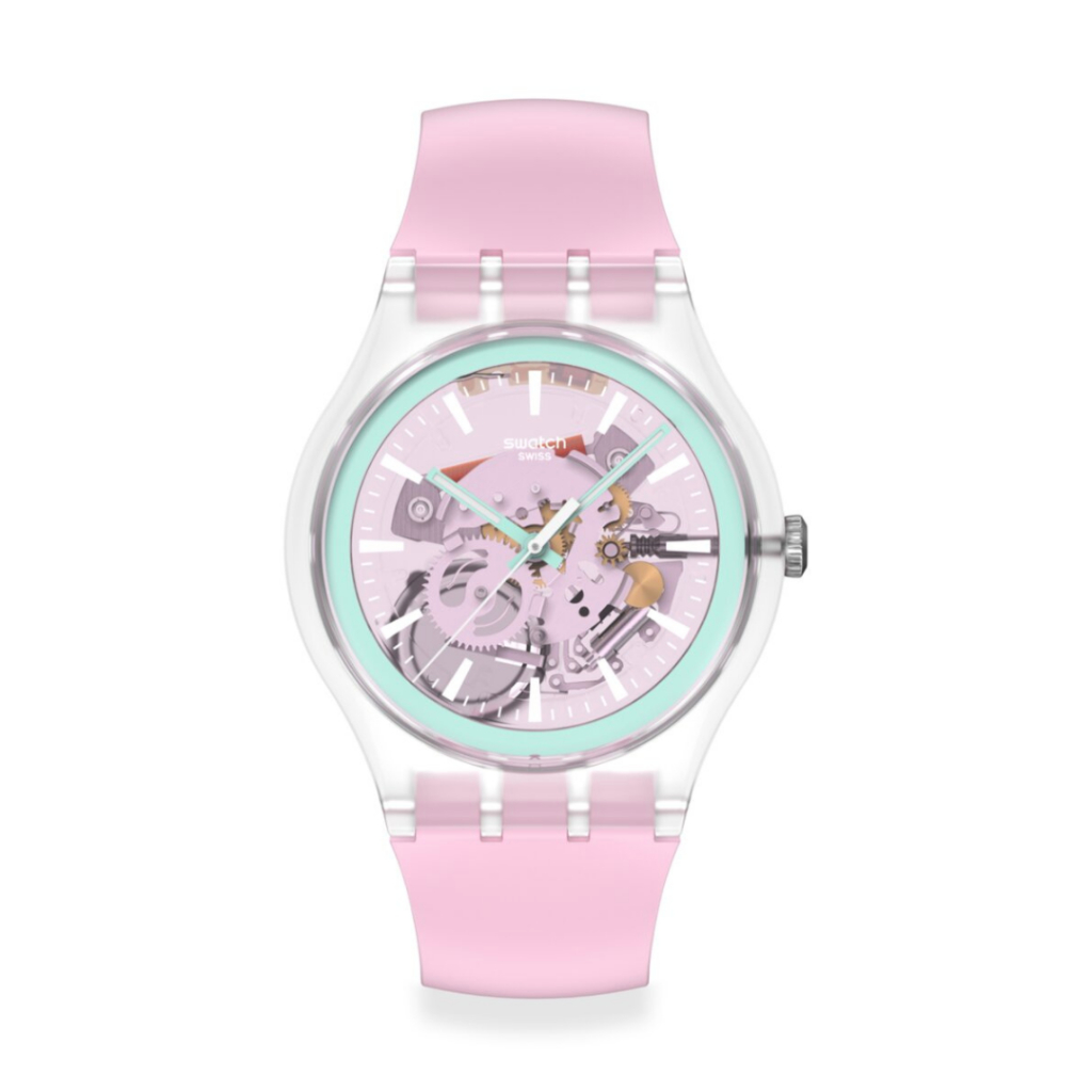 Swatch นาฬิกาผู้หญิง PERFECTLY PINK PAY รุ่น SO29K121-6000