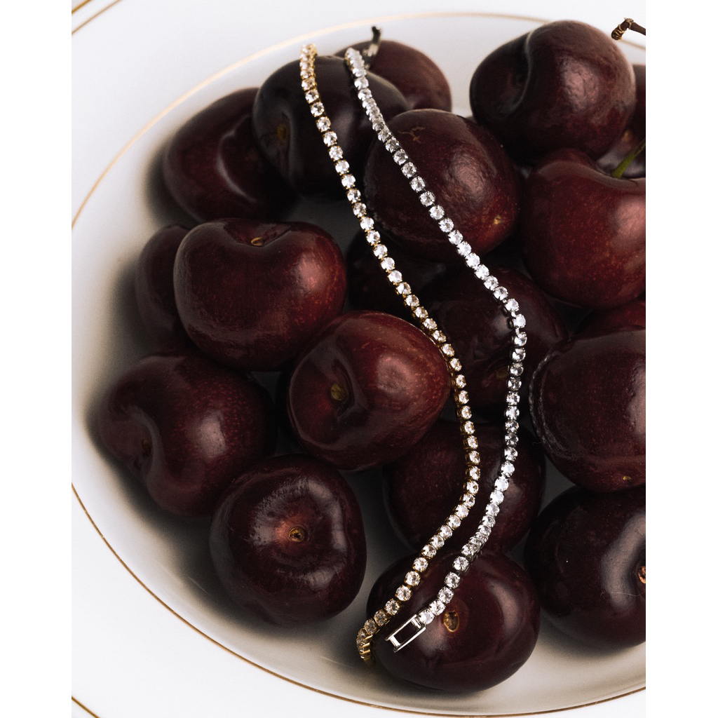 Adornment Club - Tennis bracelet (gold/silver) สร้อยข้อมือl nickel free, waterproof, long-lasting