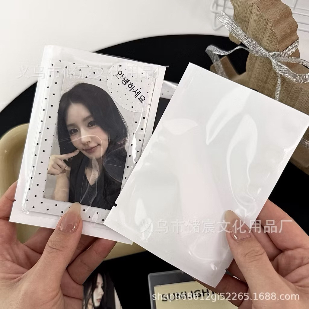 ☁️🩷พร้อมส่ง!ชุดสำหรับแพคการ์ด หัวการ์ด ถุงกระดาษสีขาว สไตล์เกาหลี ลายน่ารัก
