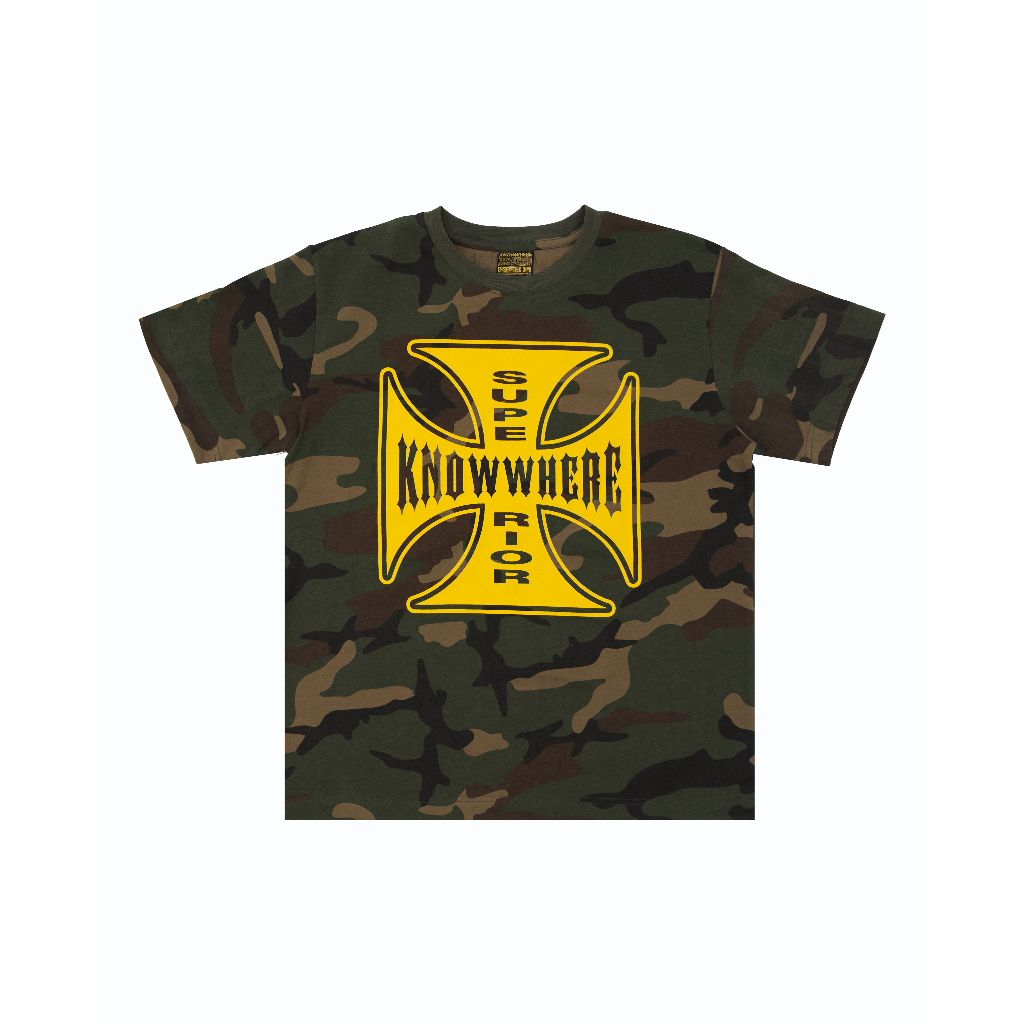 KNOWWHERE SUPERIOR CROSS CAMO TEE