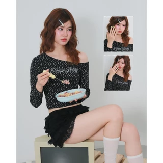 kome.offi เสื้อไหล่ตกรุ่น windy (ver. roselyn)