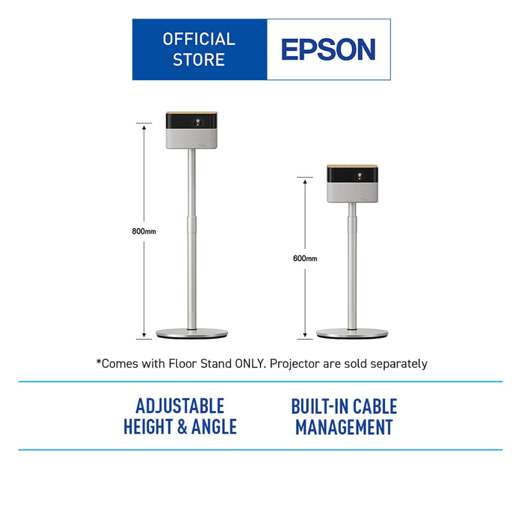 Epson ELPFS01 Adjustable Floor Stand (For EF-71 & EF-72 Projector) | Adjustable Height & Angle