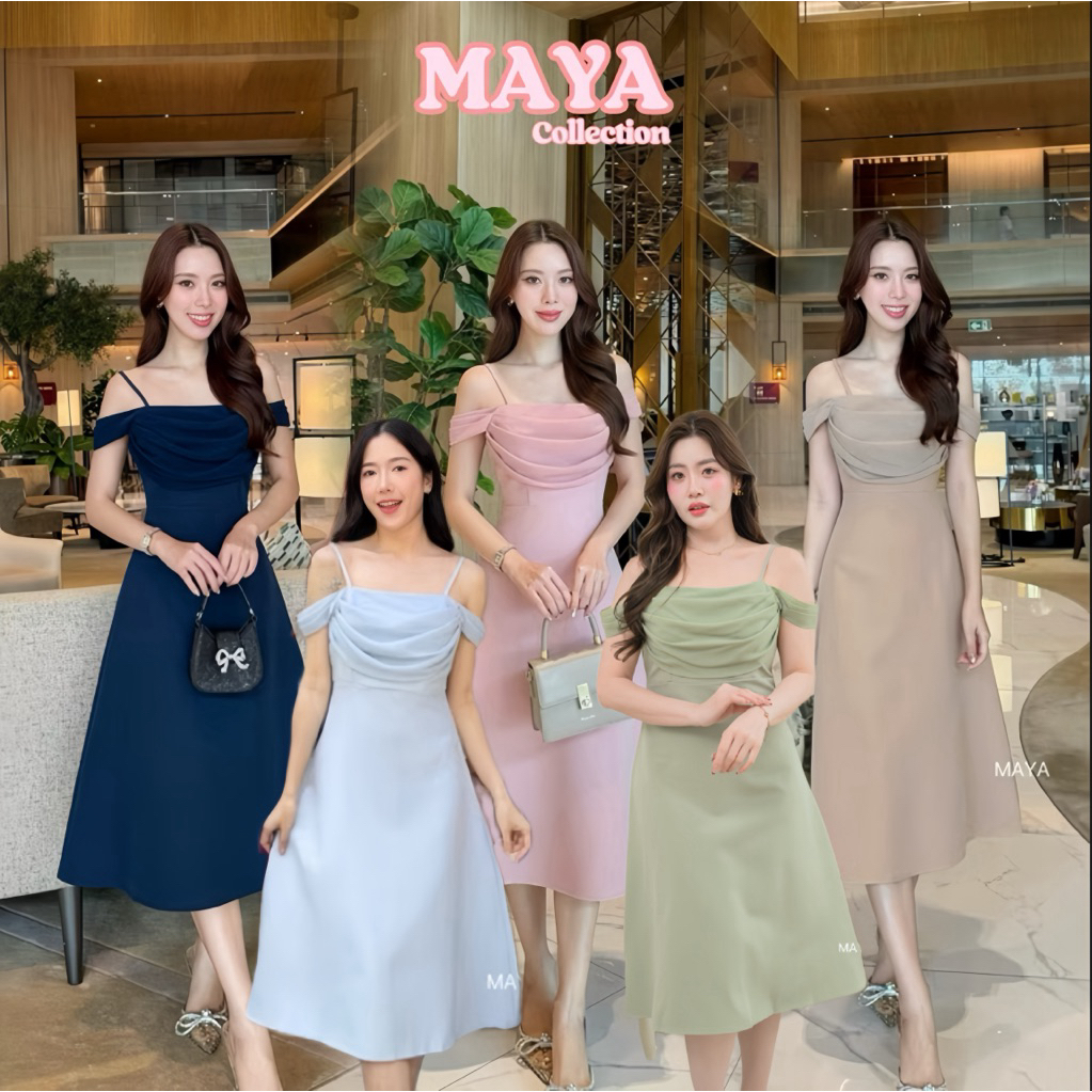 G136   น้ำตาลไหม้ มาใหม่ ชุดเดรสไปงาน เดรสสั้นออกงาน ชุดเดรสออกงานผ้าอัดกาว ผ้าสวยอยู่ทรงใส่แล้วผู้ดีสุดๆ s-3xl