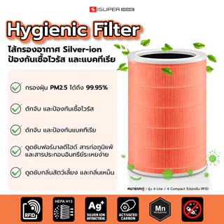 (ส่งด่วนฟรี) iSUPER ไส้กรอง HEPA สำหรับ Xiaomi Air Purifier Filter 2 2S 2H 3H Pro 2C 3C/4 4Lite 4 Pro กรองอากาศ