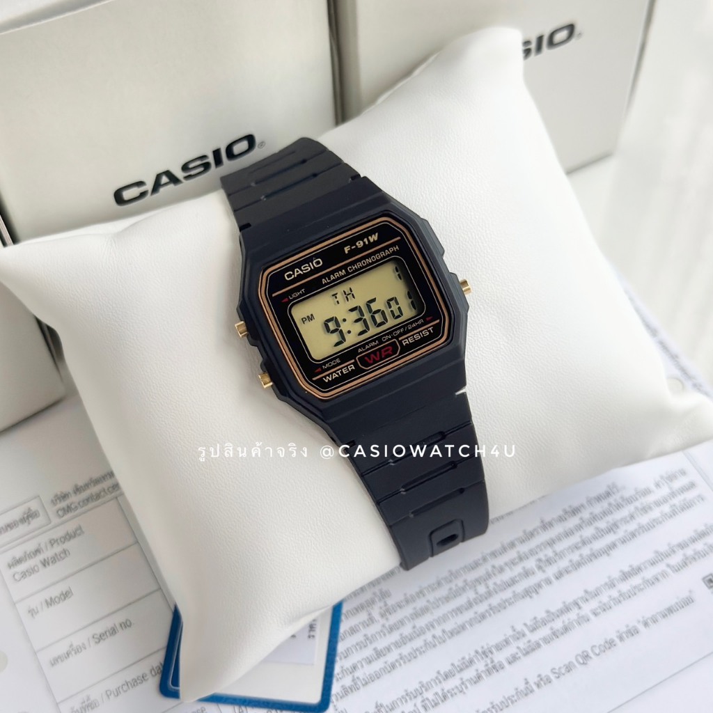 CASIO นาฬิกาข้อมือ ของแท้ รุ่น F-91WG-9 / F-91W / F91 ประกันศูนย์เซ็นทรัล cmg
