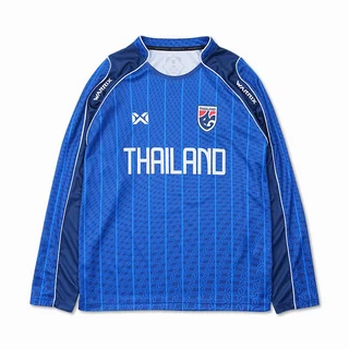 WARRIX เสื้อคอปกแขนยาว Football Lifestyle Oversize T-shirt Unisex (WA-254FBATH11)