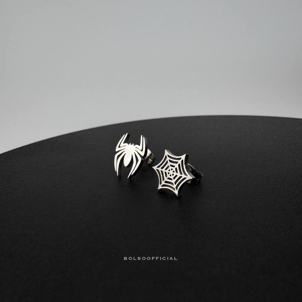 (ราคาต่อชิ้น)BOLSO ต่างหู Spider Steel Collection