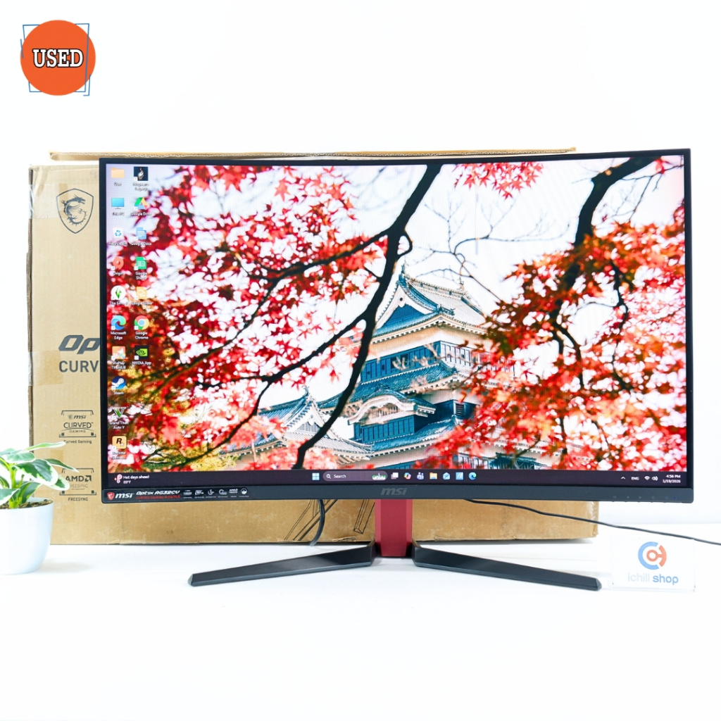 MONITOR (จอมอนิเตอร์) MSI AG32CA 31.5 INCH FHD VA 165Hz CURVED P16999