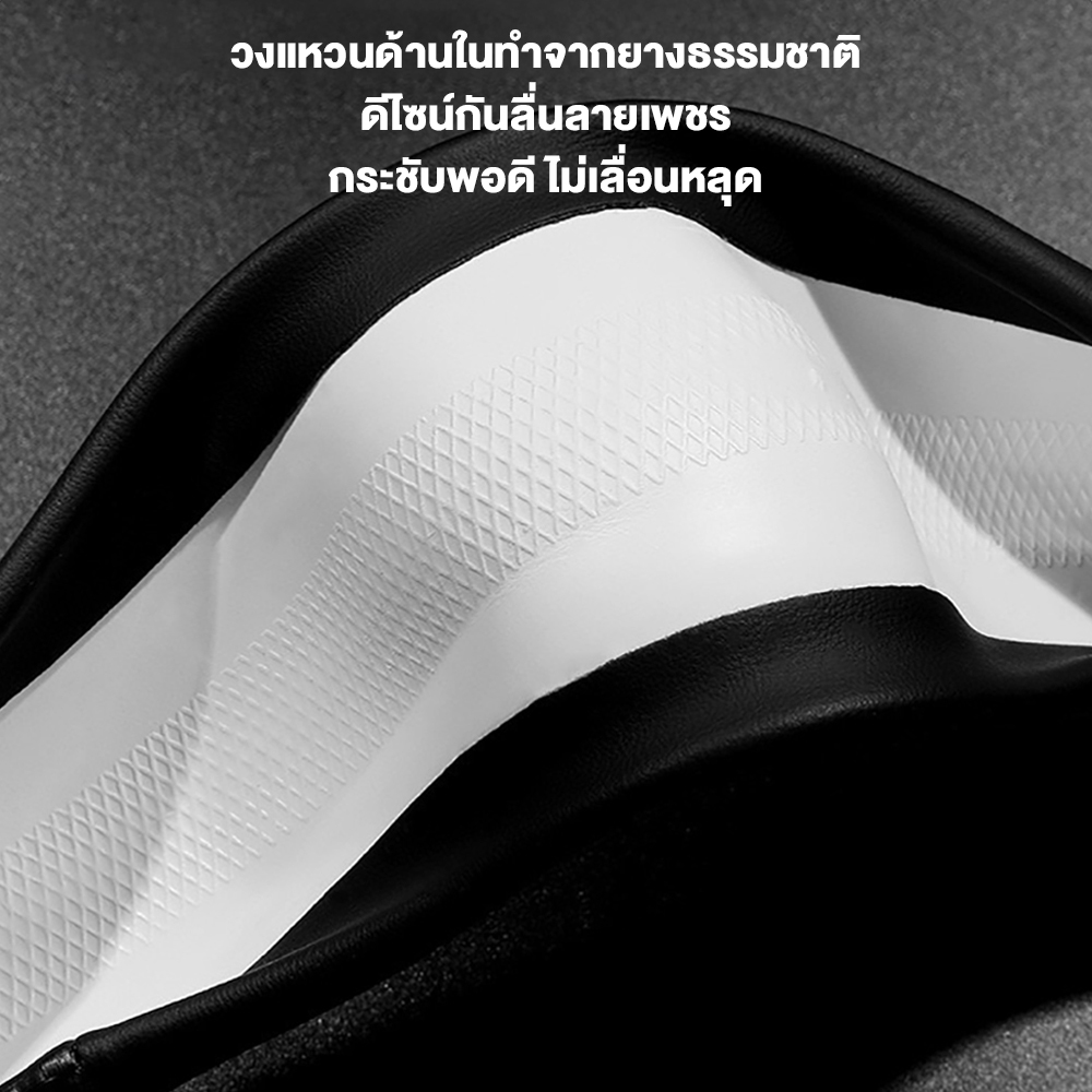 Noyoki ฝาครอบพวงมาลัย AION UT อุปกรณ์เสริม ดีไซน์หนังกลับผสมหนังคาร์บอนไฟเบอร์ AION V / AION Y - รูปที่ 4