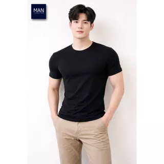 เสื้อยืดคอกลม แขนจั้ม เข้ารูป เสื้อซับใน เสื้อออกกำลังกาย ใส่นอน ทรงบอดี้ฟิต