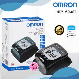 OMRON รุ่น HEM-6232T ออมรอน เครื่องวัดความดันข้อมือ เชื่อมบูลทูธได้ รับประกัน 6 ปี #12489
