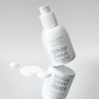 THE FACE SHOP WHITE SEED BRIGHTENING SERUM เซรั่มน้ำนม กู้หน้าหมอง ผิวออร่า หน้าไบรท์ ผิวใส ฉ่ำน้ำ