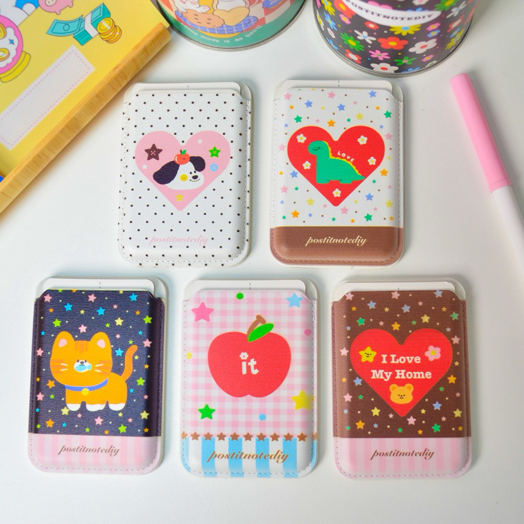 Card Wallet พับตั้งได้ ที่ใส่บัตรแม่เหล็ก 🧲 ติดหลังโทรศัพท์