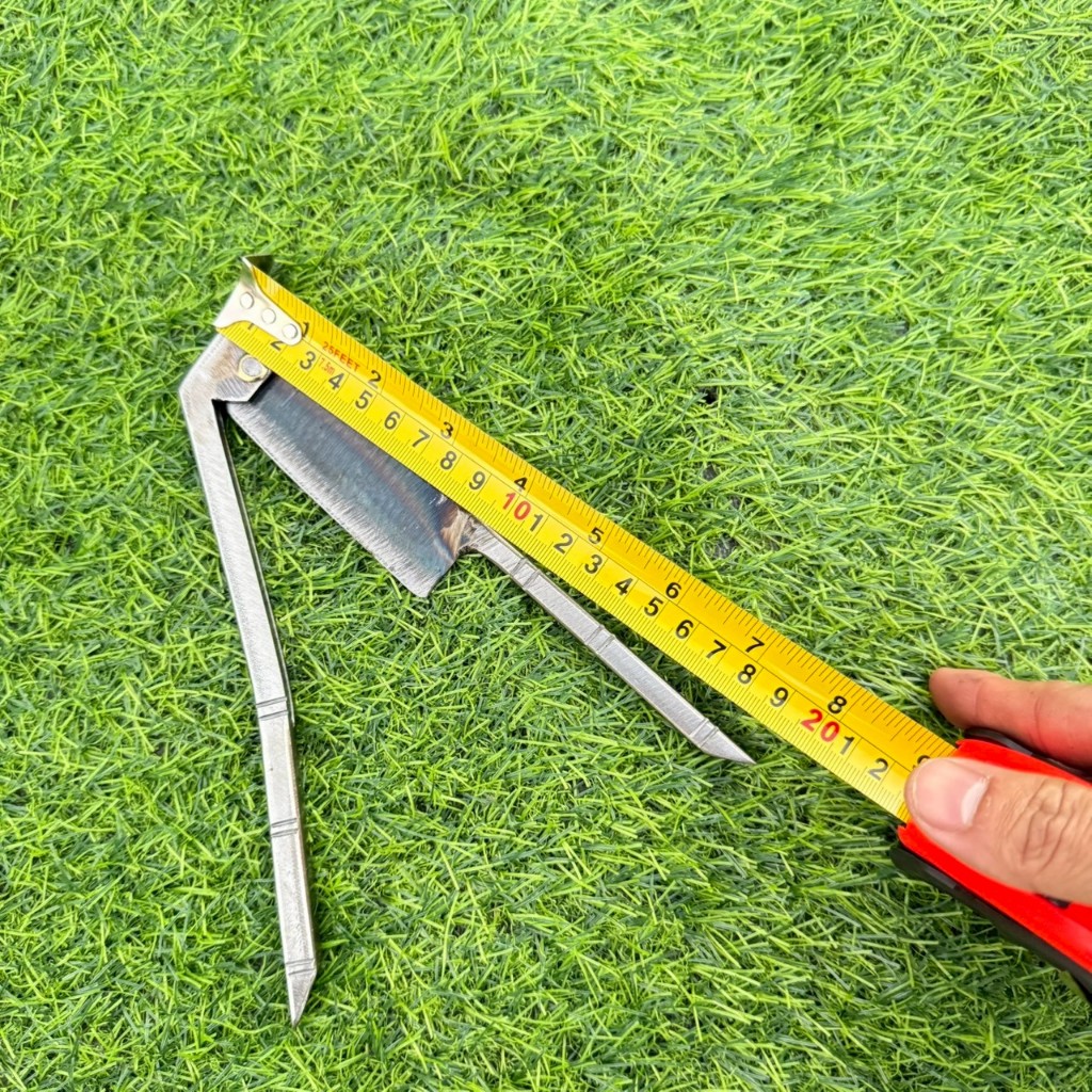 มีดผ่าหมาก ทำจากเหล็กแหนบ มีดสนาค กรรไกรหนีบหมาก มีดสับหมากสด จำนวน1เล่ม พร้อมส่ง - รูปที่ 6