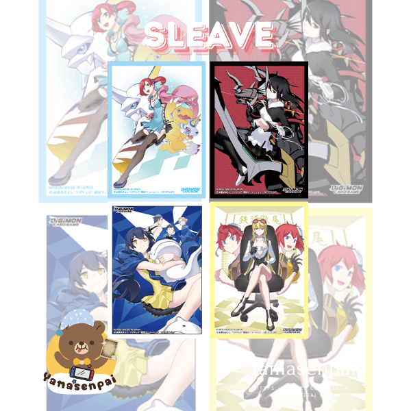 Digimon Card Game Official Card Sleeves Ver. Nokia Erika Yuko Kyoko สลีฟ ซองใส่การ์ดอย่างเป็นทางการ