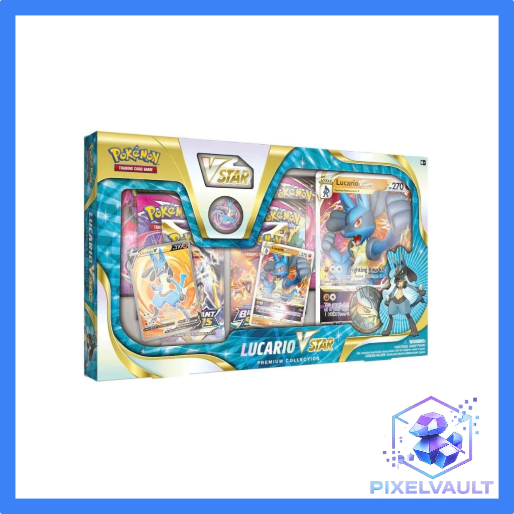 Pokémon VSTAR Premium Collection – Lucario VSTAR – Official Sealed Box