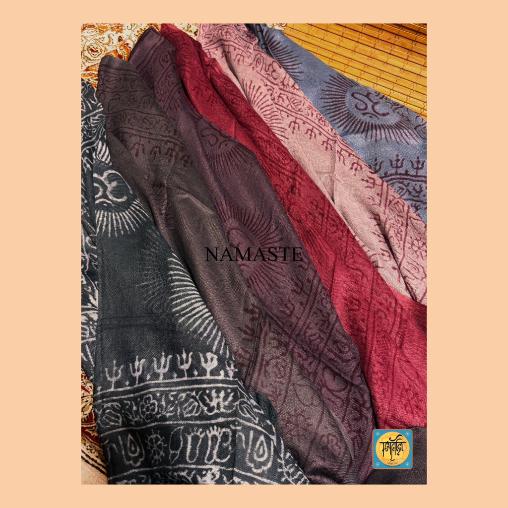 ผ้าโอมบาง.เล็ก : 65 x 134 ซม. ผ้าพันคอ คลุมไหล่ โพกหัว ผูกผม ผูกอก ผูกเอว - รูปที่ 2