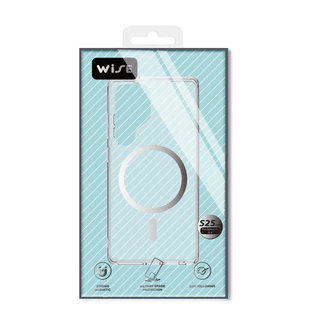 WISE Phone Case สำหรับ SAMSUNG S26ULTRA /S25ULTRA /S25FE เคสใส เคสแม่เหล็กใส เคสกันกระแทก