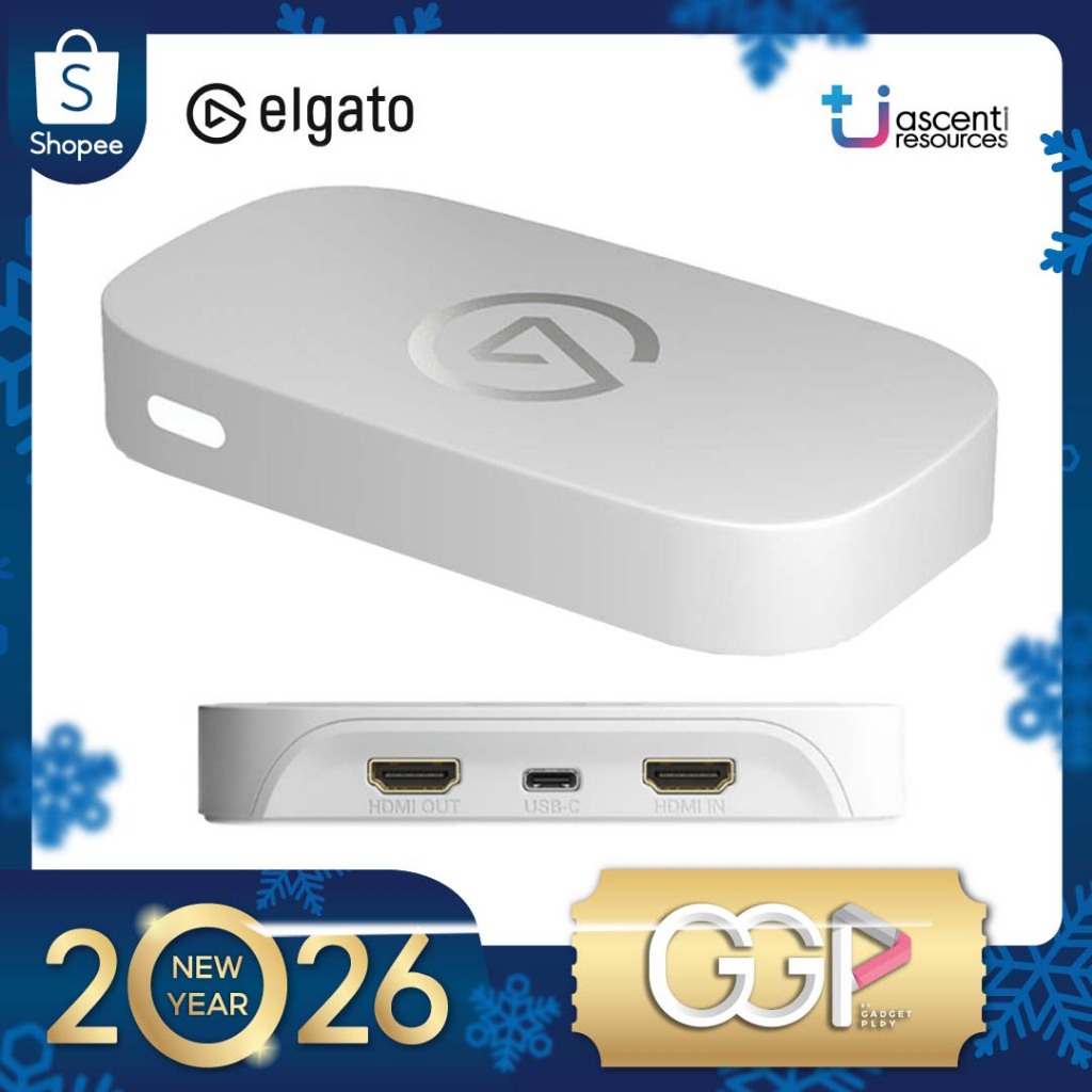 ELGATO Game Capture NEO คุณภาพ Full HD 1080p60 ที่ราบรื่น แคปเจอร์การ์ด OBS Studio, Discord YouTube 