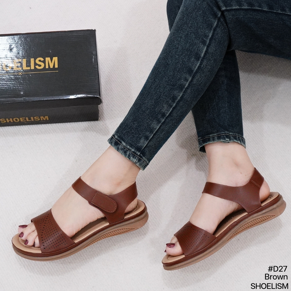 D27 #งานสุขภาพรัดส้น สายหน้าเท้าระบายอากาศ ใส่แล้วไม่อับ ดีไซน์เรียบแต่เก๋ ใส่ง่าย แมตช์ได้ทุกลุค SHOELISM