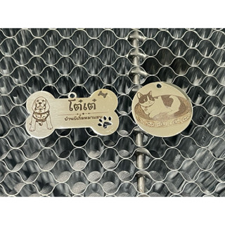 ป้ายชื่อสัตว์เลี้ยง วัสดุสแตนเลส304 น้องหมา 🐶 น้องแมว 🐱 และข…