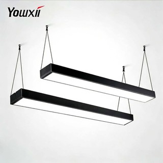 YOWXII Ceiling Lights Office Lamp โคมไฟออฟฟิศ LED โคมไฟห้อยสลิง Led 28/36/48 วัต แสงขาว ฟรีชุดสลิง