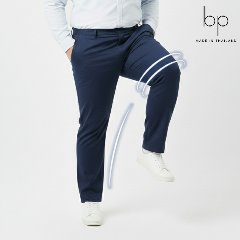 กางเกงสแล็คขายาวผ้ายืด (บิ๊กไซส์ 6สี เอว38-52 ) ทรงกระบอกเล็กเกรดพรีเมี่ยม ใส่สบายไม่อึดอัด ราคา ถูกที่สุด ดีลบีเคเค แกลเลอรีภาพที่ 6