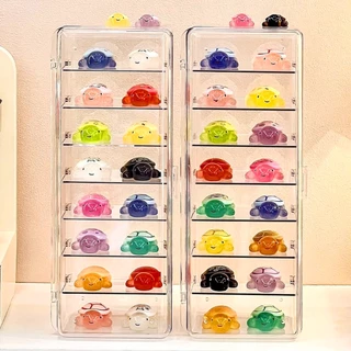 8 ช่อง กล่องโชว์โมเดล กล่องอะคริลิคใส ตู้ใส่โมเดล มีตัวกั้นปรับได้ ฝาปิดแม่เหล็ก กันตก กันฝุ่น สำหรับนักเรียน ออฟฟิศ