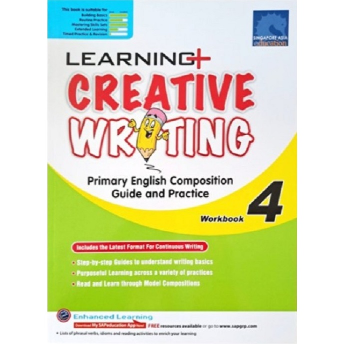Global Education หนังสือแบบฝึกหัดการเขียนเรียงความ Learning+ Creative Writing Workbook 4