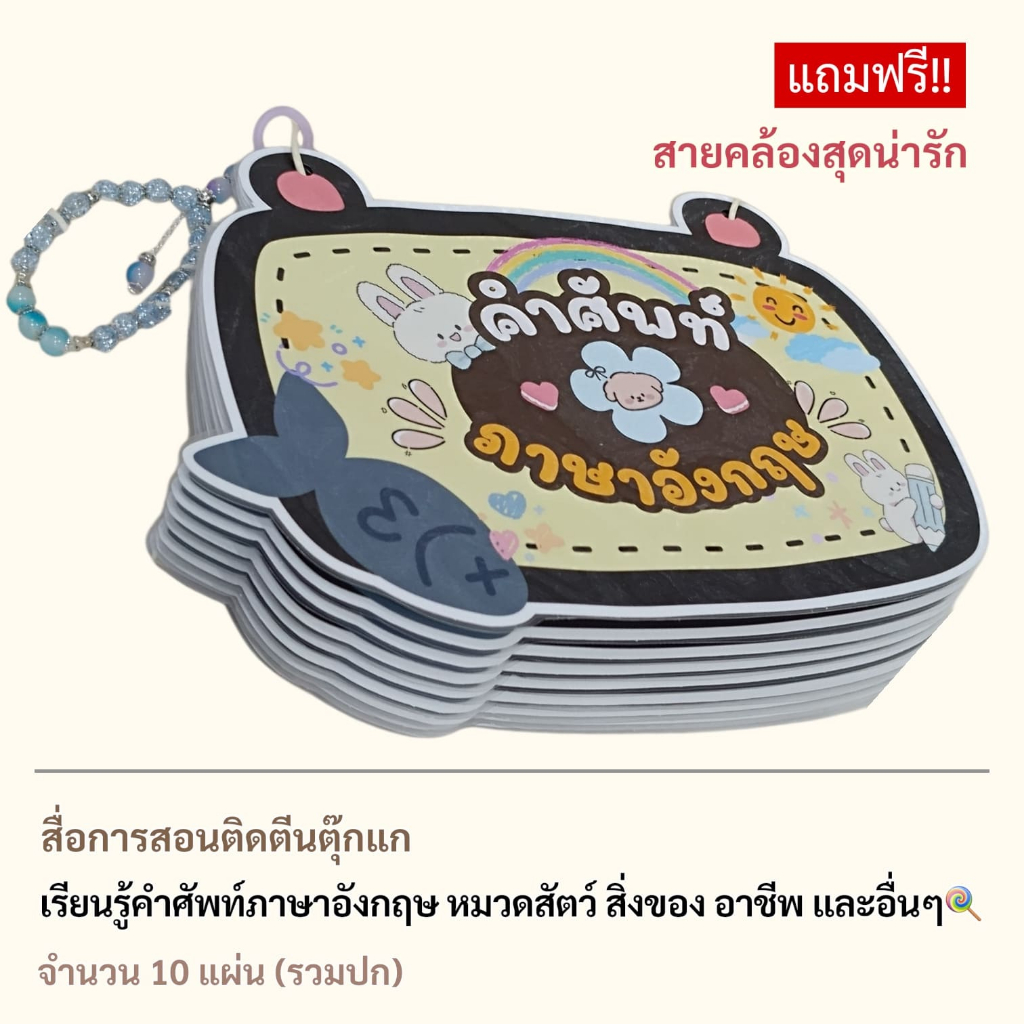 สื่อการสอน คำศัพท์ภาษาอังกฤษ Vocabulary ติดตีนตุ๊กแก
