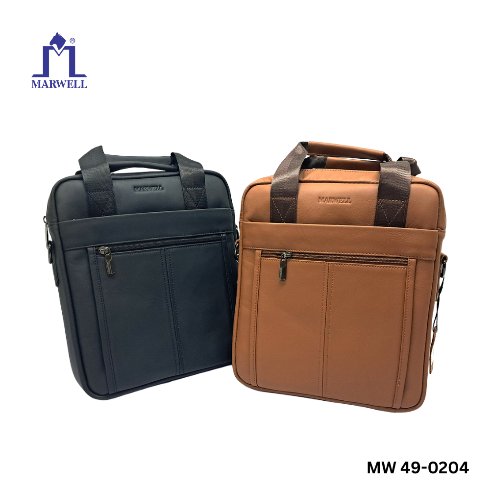 Marwell(มาร์เวลล์)กระเป๋าเอกสาร บุรุษ หนังแท้ รุ่น MW 49-0204