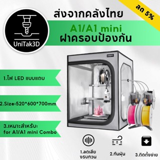 【🚚สินค้าพร้อมส่ง】UniTak3D เคสป้องกันเครื่องพิมพ์ 3D สำหรับ B…