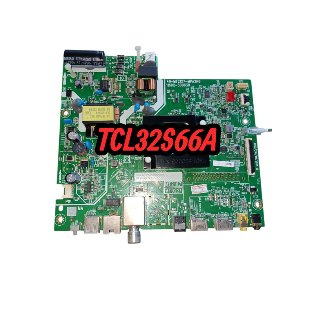บอร์ดทีวี tcl รุ่น32S66Aแท้ถอด