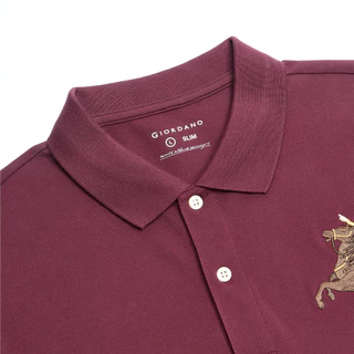 GIORDANO เสื้อโปโลผู้ชาย Men's Slim Napoleon Polo 01016210