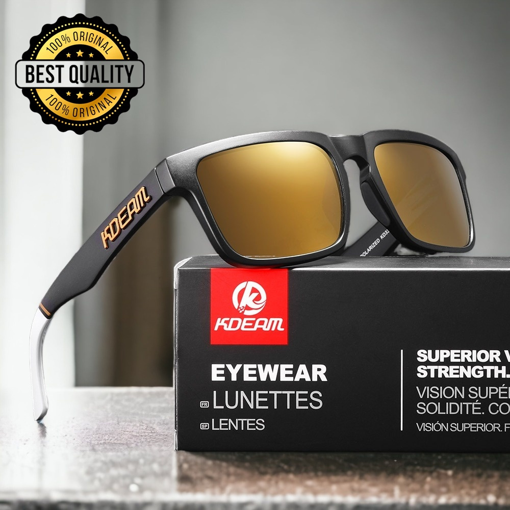 KDEAM ของแท้ นำเข้า รุ่นขายดีที่สุด ร้านกทม. ส่งเร็วมาก แว่นกันแดด เลนส์เหลือง