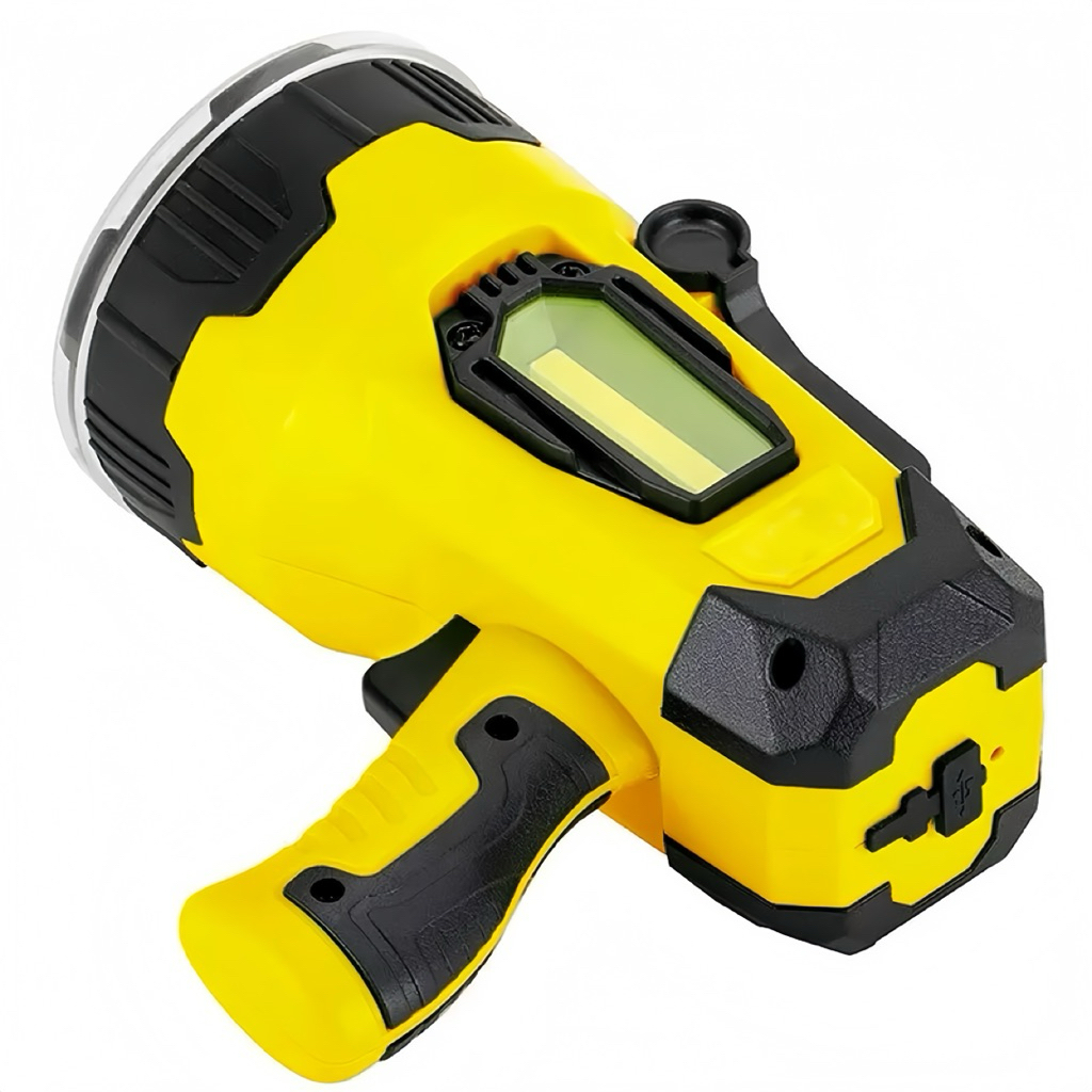 SearchLight Hy-7006 ไฟฉายสปอร์ตไลท์ทรงปืนความสว่าง หลอดCree XML-T6 800 Lumens ชาร์จในตัว เป็นพาวเวอร์แบงค์ชาร์จโทรศัพท์ - รูปที่ 2