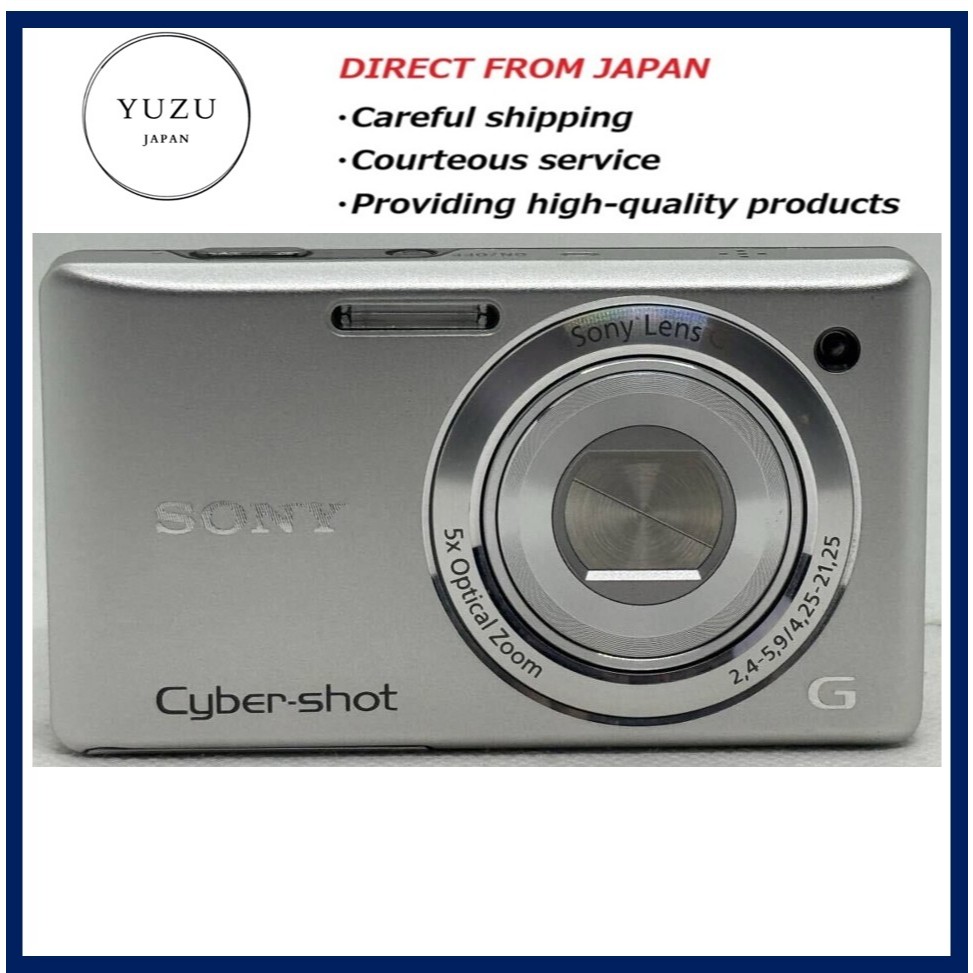 Pre-owned Product Sony Cyber-shot DSC-W380 14.1MP Digital Camera Silver - 5x Optical Zoom G Lens - C