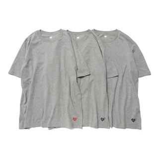 เสื้อยืด HUMAN MADE สีแดง ไซส์ XS-2XL สำหรับผู้ชาย