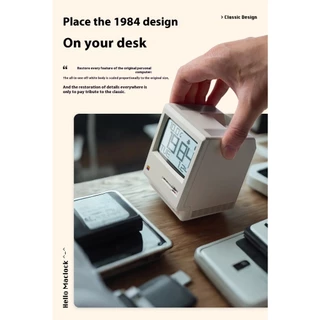 พร้อมส่ง นาฬิกาปลุก Retro Macintosh Digital Alarm Clock Maclock 80s นาฬิกาตั้งโต๊ะ นาฬิกาวินเทจ
