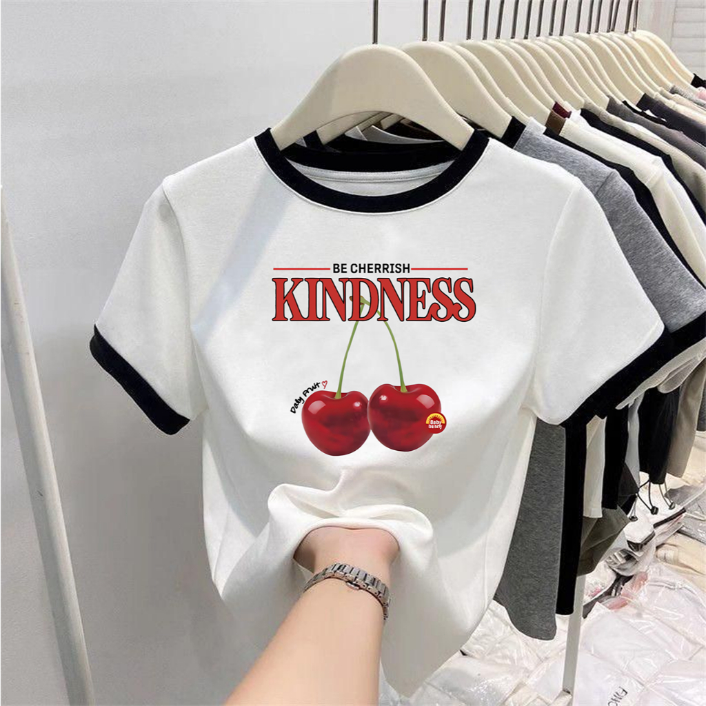 ✨【จัดส่งภายใน 24 ชั่วโมง】 ปฏิสัมพันธ์แฟชั่น เสื้อ เสื้อยืด oversize เสื้อยืดผู้หญิงเสื้อแฟชั่น