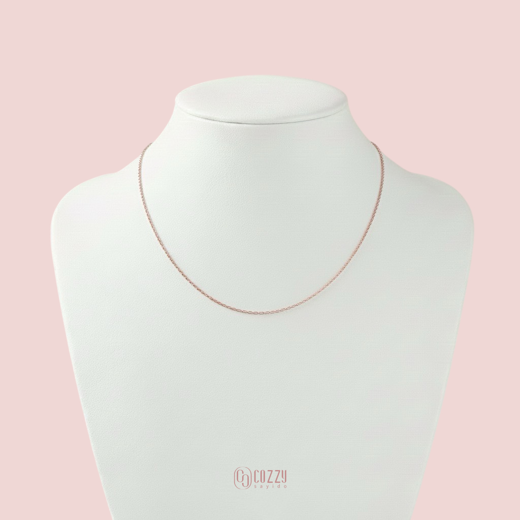 CozzySayido สร้อยคอเปล่า สแตนเลสแท้ เเข็งแรง ทนทาน ไม่ขาดง่าย มีครบ3สี ไม่ลอกไม่ดำ ดูแลรักษาง่าย