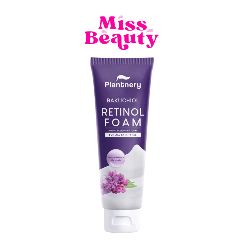 (หลอด) Plantnery Bakuchiol Retinol Amino Based Whip Foam แพลนท์เนอรี่ บาคูซิออล เรตินอล โฟม 100 กรัม