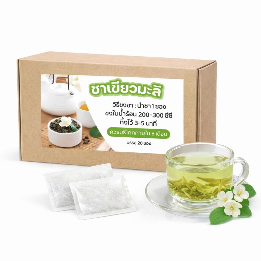 ชาเขียวมะลิ(JASMINE GREEN TEA )
