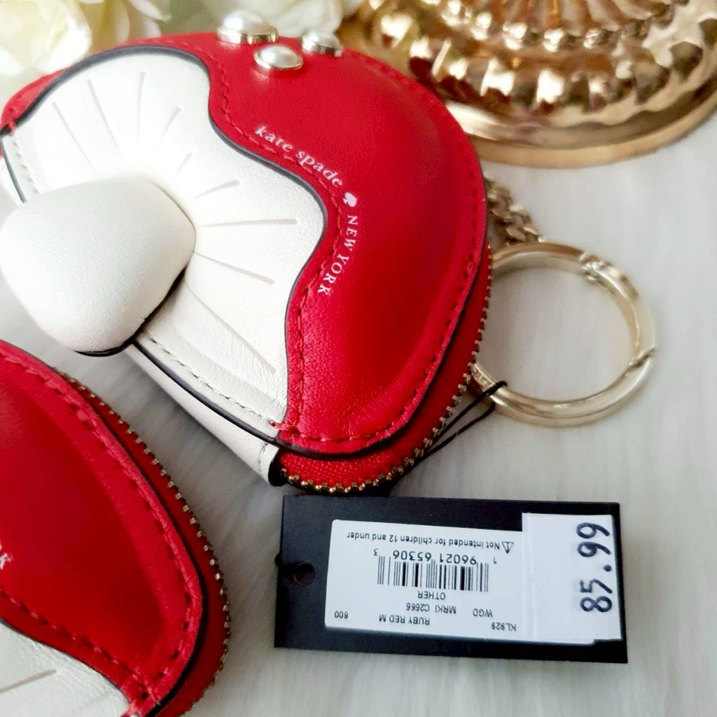 🎀(สด-ผ่อน) แคท เสปด KL929 3d Mushroom Bag Charm พวงกุญแจ กระเป๋าใส่เหรียญ - รูปที่ 3